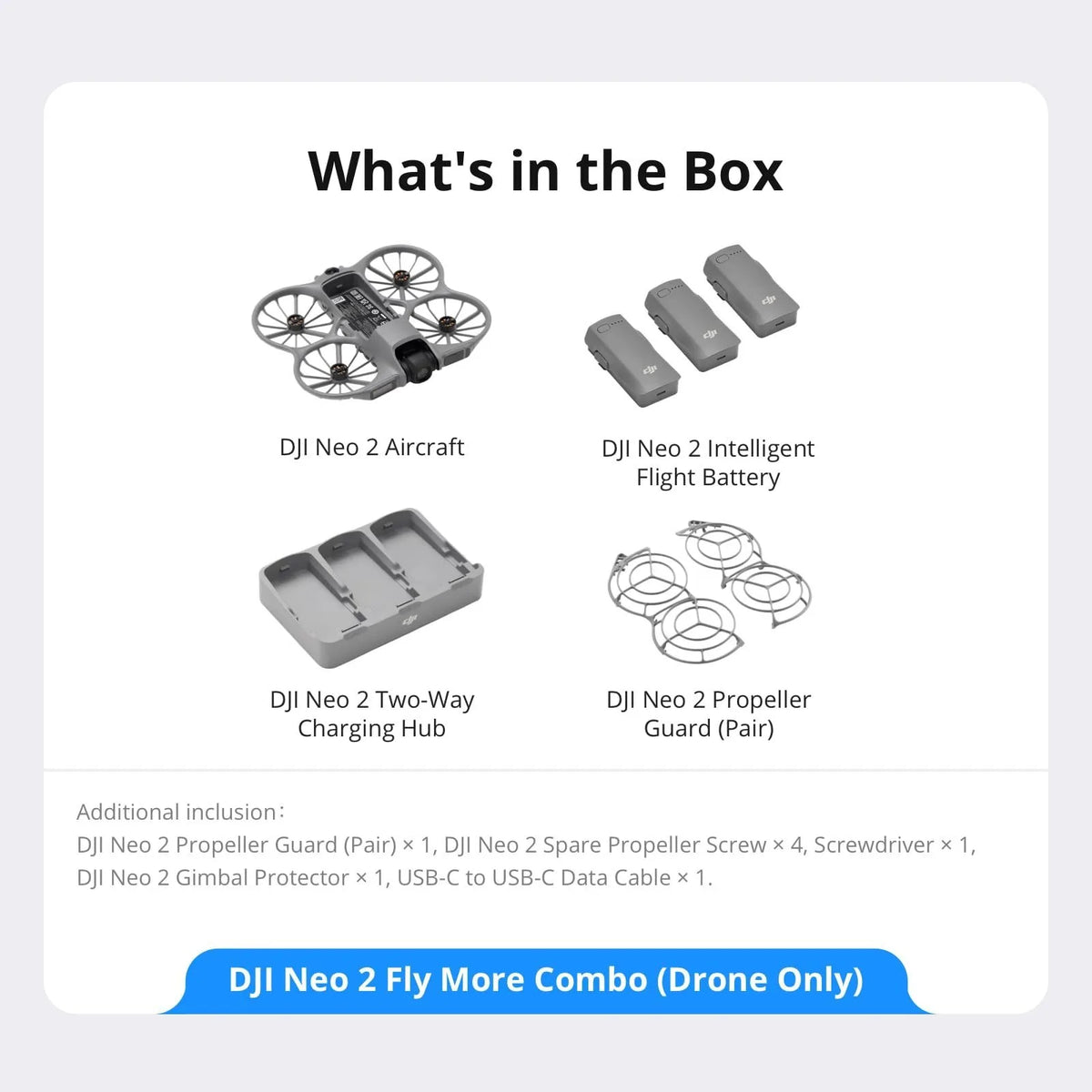 DJI Neo 2 Fly More Combo (Drone Only), 4K Drone With Camera, Foldable Mini Drone with Obstacle Avoidance, Palm Landing, Gesture Control, ActiveTrack Follow, 3 Batteries