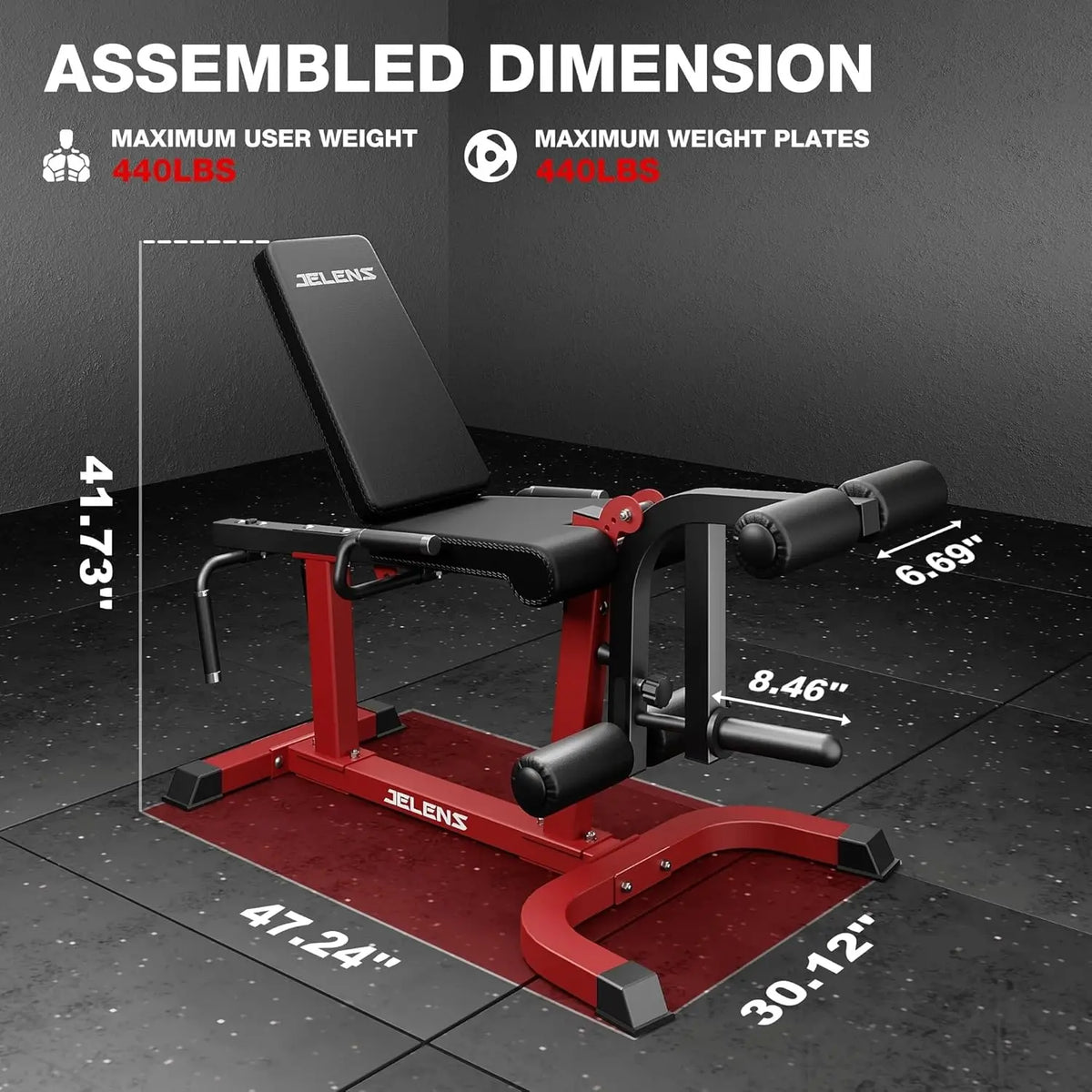 Home Gym Use, Alloy Material, Blue Color, Adjustable for Lower Body Workouts