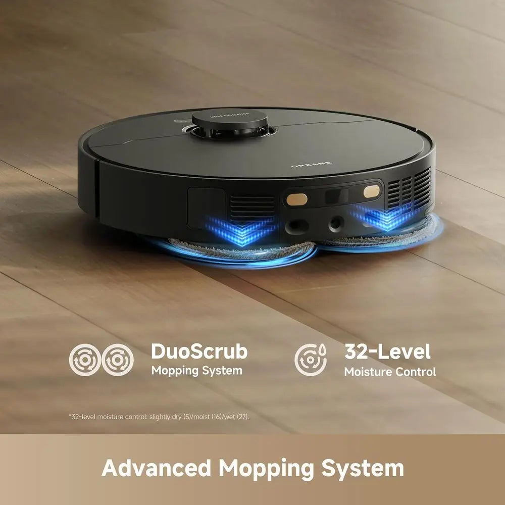 L40 Ultra Gen 2 Robot Vacuum and Mop with 25,000Pa Suction, Exble Side Brush and Mop, All-in-One Sel-Emptying & Cleaning Dock, V