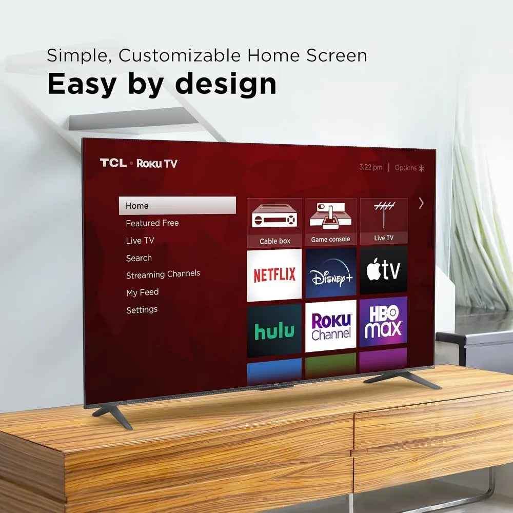 55" 4K UHD HDR Smart TV with Wi-Fi, Ethernet, and Multiple Ports