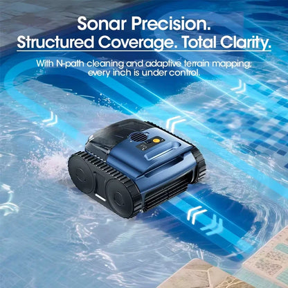 Seauto Pool Vacuum,3 Modes for In/Above-Ground Pools Up to 2150 Sq. Ft., Lasts Up to 150 Mins,Wall Climbing,180W Brushless Motor