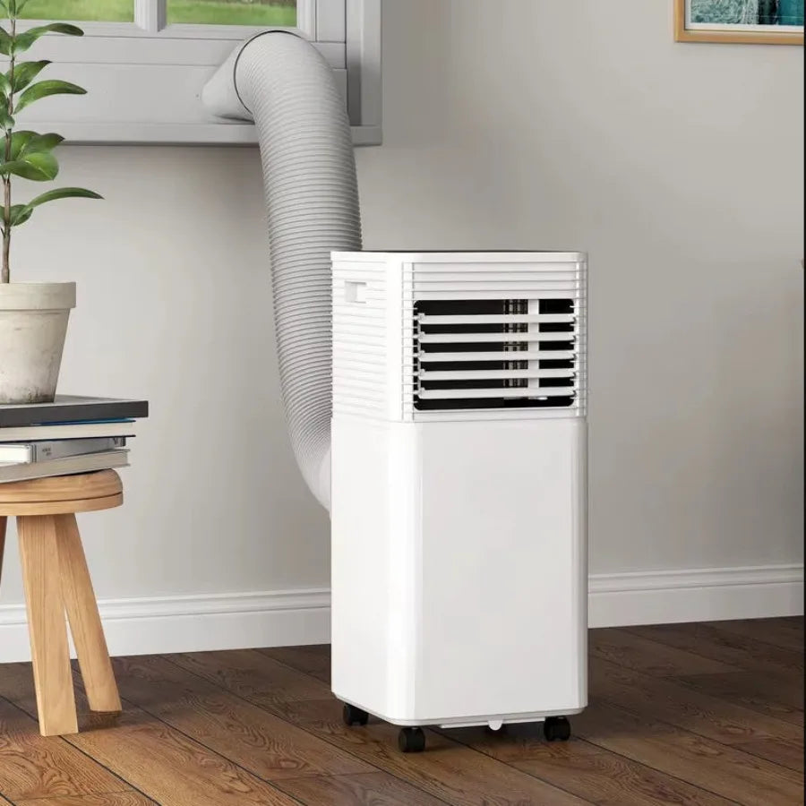 10000 BTU Mobile Air Conditioner for Cooling and Dehumidifying, Remote Control, 24H Timer, LED Display, Black
