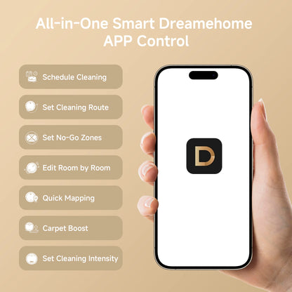 DREAME C30 Plus Robot Vacuum and Mop Cleaner, 19000Pa Suction, Self-Emptying Robot Vacuum, Pet Hair Anti-Tangle, Carpet Detection Boost ,LiDAR Navigation,No-Go Zones, Smart App&Voice Control, Black