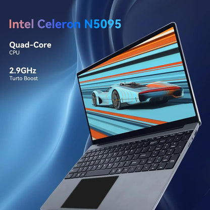 AEEZO 15.6 Inch Laptop Windows 11 Notebook 16G RAM 512GB SSD Quad-Core Intel Celeron N5095 Processors FHD IPS 1920x1080 Display