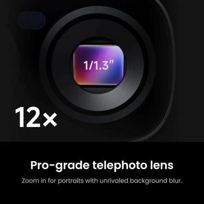 Insta360 luna ultra Creator Bundle - 8K Vlogging Camera with Dual Leica Lenses, 12× Zoom, 1" Sensor, Detachable 2" Touchscreen, Triple AI Chip, Pocket Gimbal Camera for Vlog Photography-Cosmic Black