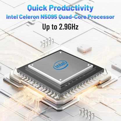 15.6 Inch Laptop Windows 11 Notebook 16G RAM 512GB SSD Quad-Core Intel Celeron N5095 Processors 1080P IPS FHD Laptop Computer