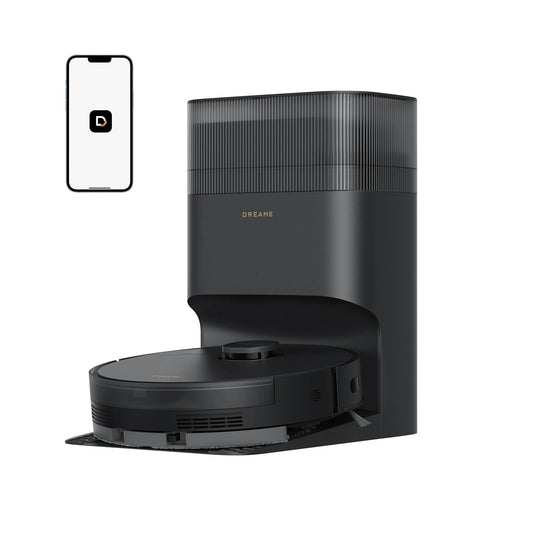 Refurbished Dreame GoVac 300 Robot Vacuum and Mop, 13000Pa Suction, Pet Hair Capets Friendly, Self-Emptying with 5L Dust Bag, LDS Mapping, App & Voice Control, Black