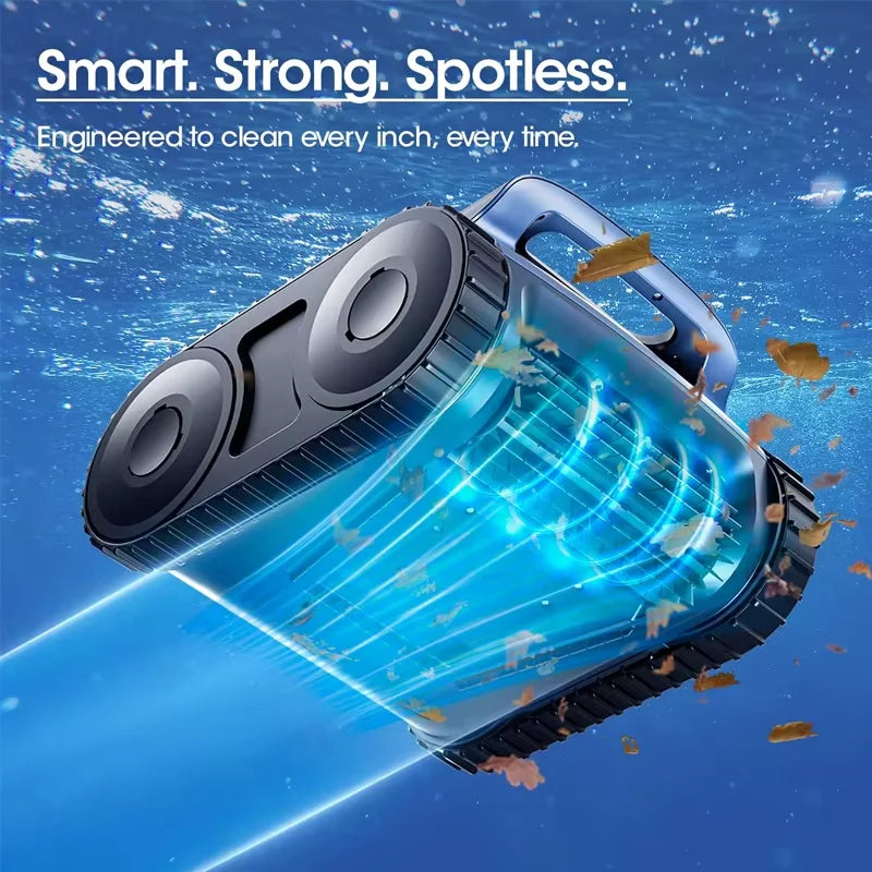 Seauto Pool Vacuum,3 Modes for In/Above-Ground Pools Up to 2150 Sq. Ft., Lasts Up to 150 Mins,Wall Climbing,180W Brushless Motor