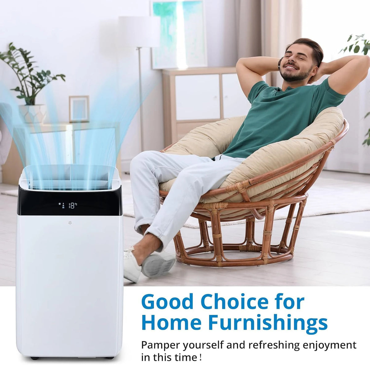 14000 BTU Portable Air Conditioners, 3-in-1 Portable AC for Home Office Bedroom, Cool, Dry and Fan Modes, Remote Control, 24H Timer, Window Kit, Up to 750 Sq.Ft