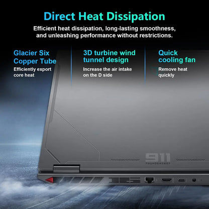 Thunderobot Radiant 16 i9 5080 2.5K Gaming Laptop,  Intel Core i9-14900HX, GeForce RTX 5080, 64GB DDR5, 2TB SSD, RGB Backlit