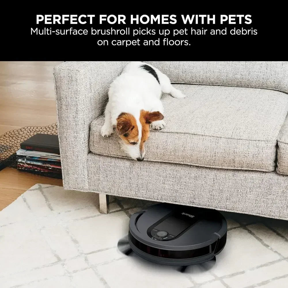 Self-Emptying Robot Vacuum with Bagless Bin, Wi-Fi Enabled - Gray (Renewed)