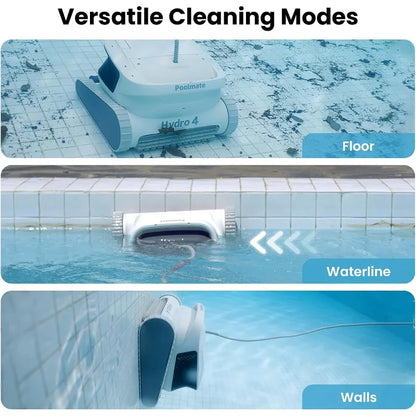 Chasing Hydro 4 Inground Pool Vacuum Cleaner | 50ft Corded Pool Robot for Floor, Wall & Waterline Cleaning | Smart App Control