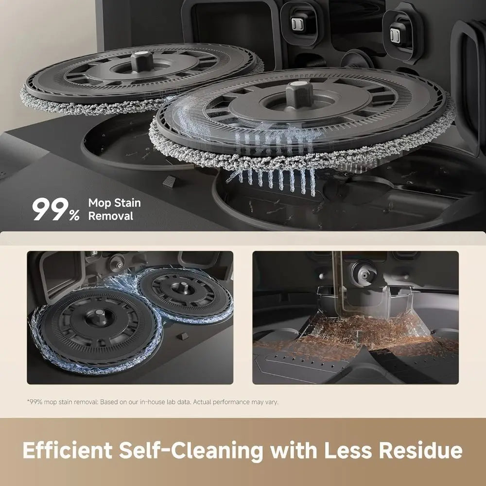 L40 Ultra Gen 2 Robot Vacuum and Mop with 25,000Pa Suction, Exble Side Brush and Mop, All-in-One Sel-Emptying & Cleaning Dock, V