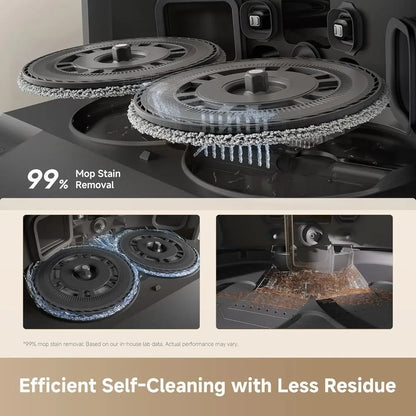 L40 Ultra Gen 2 Robot Vacuum and Mop with 25,000Pa Suction, Exble Side Brush and Mop, All-in-One Sel-Emptying & Cleaning Dock, V