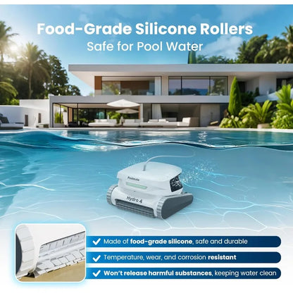 Chasing Hydro 4 Inground Pool Vacuum Cleaner | 50ft Corded Pool Robot for Floor, Wall & Waterline Cleaning | Smart App Control