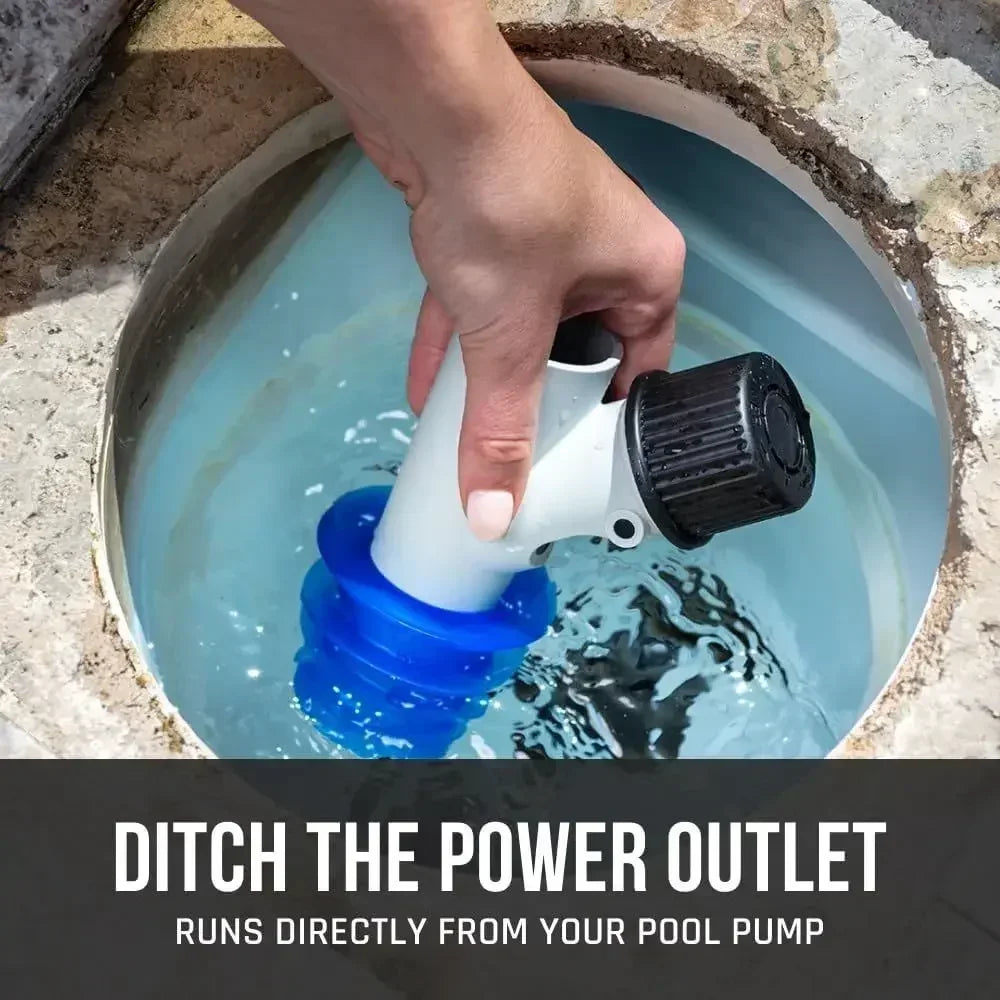 Automatic Suction Pool Vacuum Cleaner for In-Ground Pools up to 20X40 ft, Hose Included, Gray
