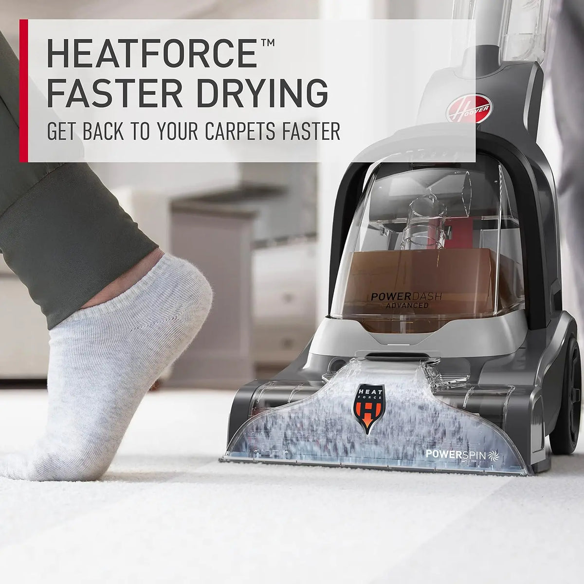 PowerDash Pet Advanced Compact Carpet Cleaner Machine with Above Floor Cleaning, Lightweight Carpet Shampooer Machine, Pair