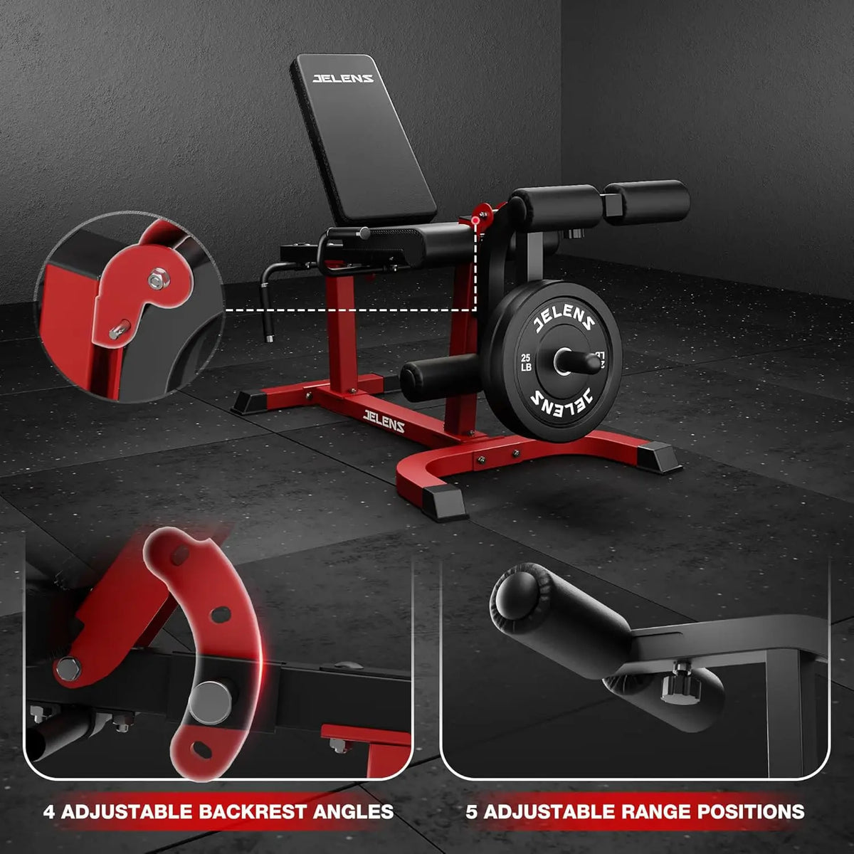 Home Gym Use, Alloy Material, Blue Color, Adjustable for Lower Body Workouts