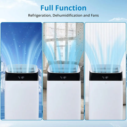 14000 BTU Portable Air Conditioners, 3-in-1 Portable AC for Home Office Bedroom, Cool, Dry and Fan Modes, Remote Control, 24H Timer, Window Kit, Up to 750 Sq.Ft