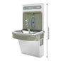 Wall Mounted Bottle Filling Station, Induction Water Dispenser with Cooling & PP Filter, 1.8GPM for Office Gym