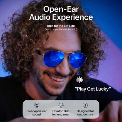 Bluetooth Polarized AI Sunglasses, Voice-to-Content, UV400 Protection, Anti-Bluelight for Various Activities