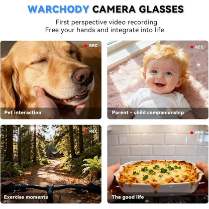 Smart Glasses with Voice Assistant, 8MP HD Camera, Real-Time Translation for Men & Women