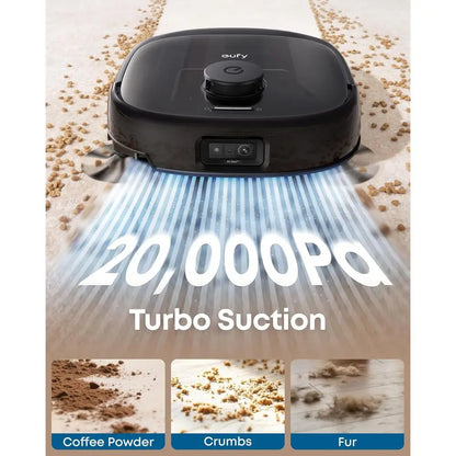 Robot Vacuum E25, 20,000 Pa Turbo Suction,Roller Mop with HydroJet System, All-in-One Robot Vacuum and Mop Combo, Edge-to-Cleani