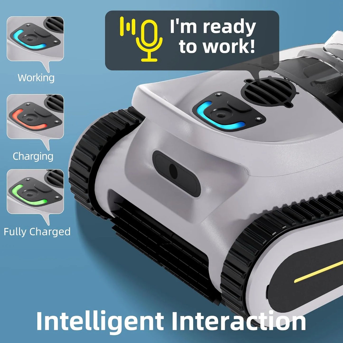 Cordless Robotic Pool Cleaner Wall Climbing Automatic Pool vacuum Swimming Pools