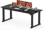 4 Legs Standing Desk, Large 79x31 Inches Electric Adjustable Height Desk with Splice Board, Stand Up Desk Home Office Computer W