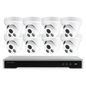 16CH 4K NVR Kit H.265 AI In/Outdoor Turret Security Camera System 8MP POE IP Camera Video Surveillance Set MIC Full Color Night