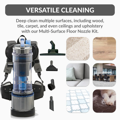 2.0 Lightweight Bagless Backpack Vacuum w/ Pro Tool Kit and 5 YR Warranty