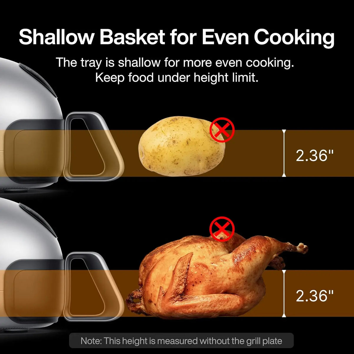 15-in-1 Large Flat Air Fryer with Upper and Lower Heating, Self-Cleaning Digital Fryer, PFAS-Free Ceramic Basket, Compatible wit