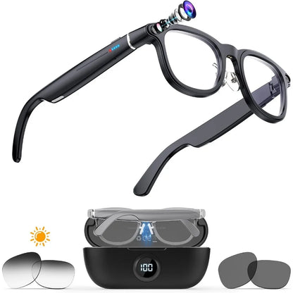 Smart Glasses with Integrated Camera and 4K Video Capabilities