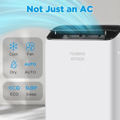 14,000 BTU Portable Air Conditioner, High Efficiency, Quiet, Cools 600 Sq. Ft., Remote & Wi-Fi Enabled