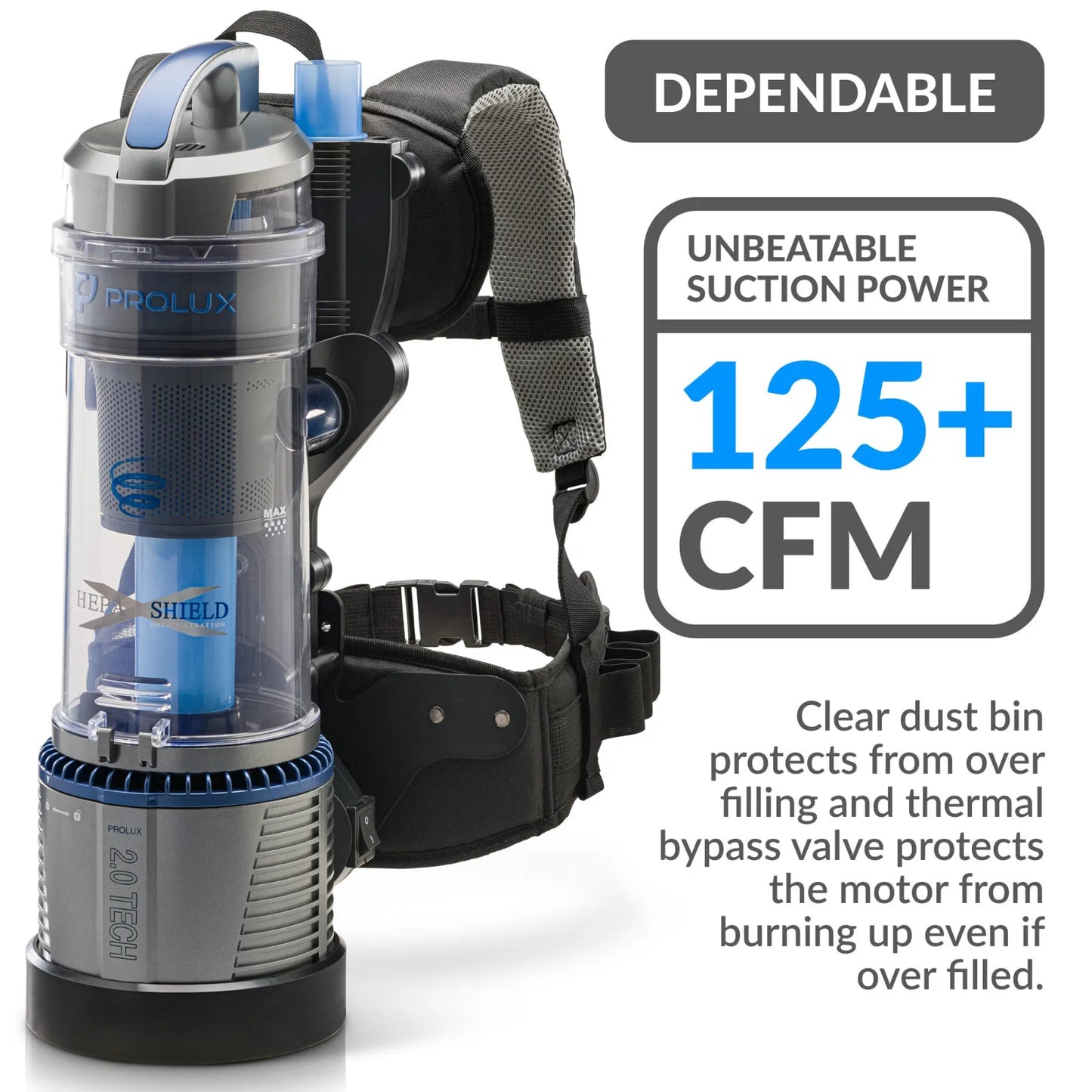 2.0 Lightweight Bagless Backpack Vacuum w/ Pro Tool Kit and 5 YR Warranty