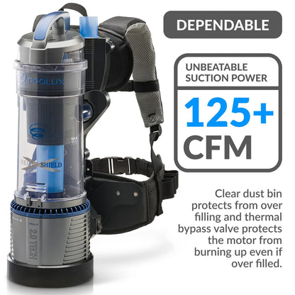 2.0 Lightweight Bagless Backpack Vacuum w/ Pro Tool Kit and 5 YR Warranty