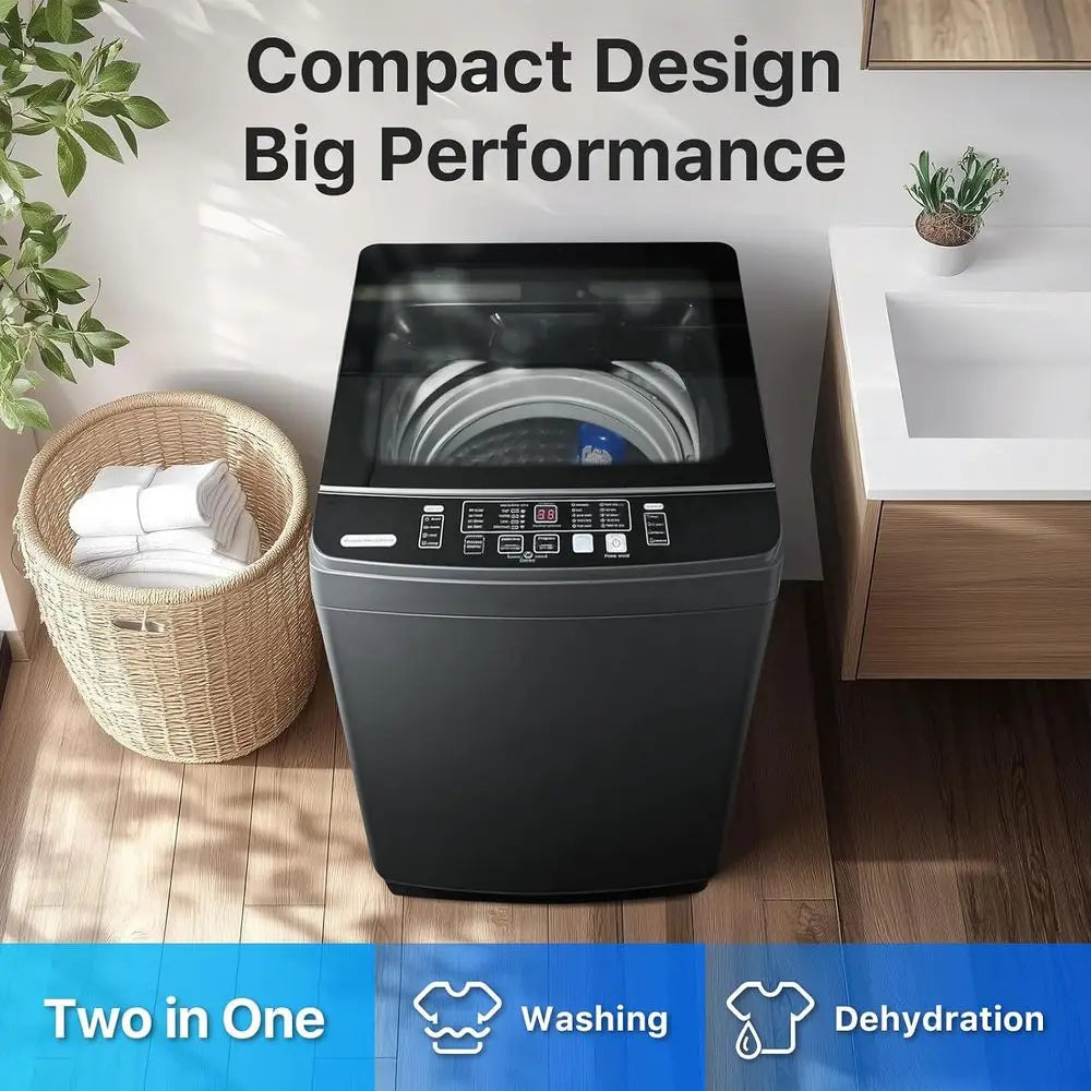 Washing hines 27 LBS ull Automatic Clothes Washer and Spinner Combo with 10 Progand 8 Water Level, Laundry Wash Spin Dryer or Ap