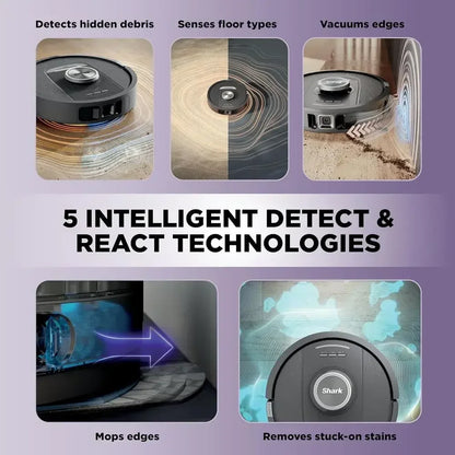 Smart Vacuum & Mop, Auto-Empty & Refill, 60-Day Bin, 30-Day Water Tank, 5 Cleaning Modes, 2820YE (Renewed)