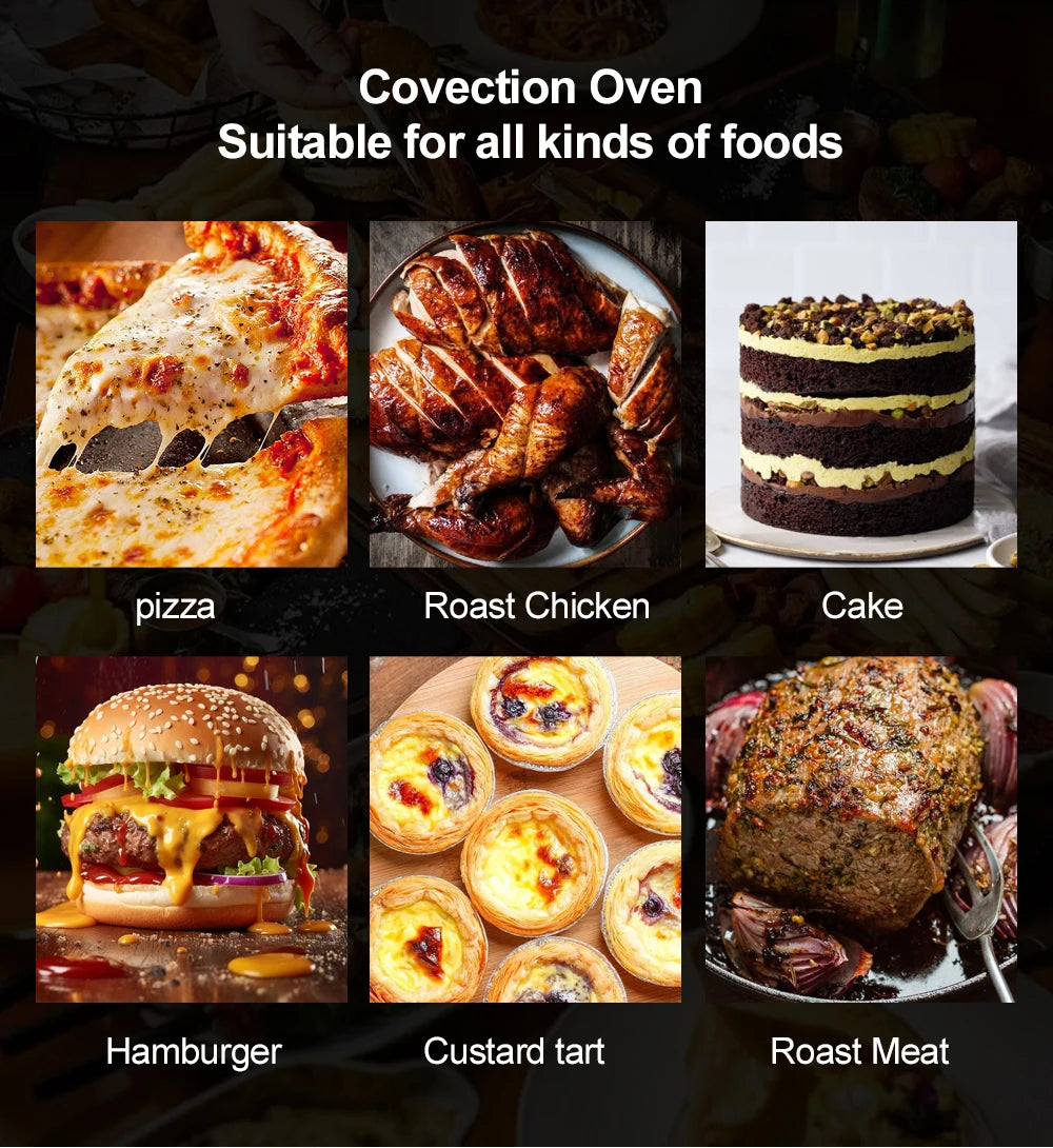 Factory Supply Bread Microwave Hot Air Convection Oven Pizza Commercial Electric Oven For Home