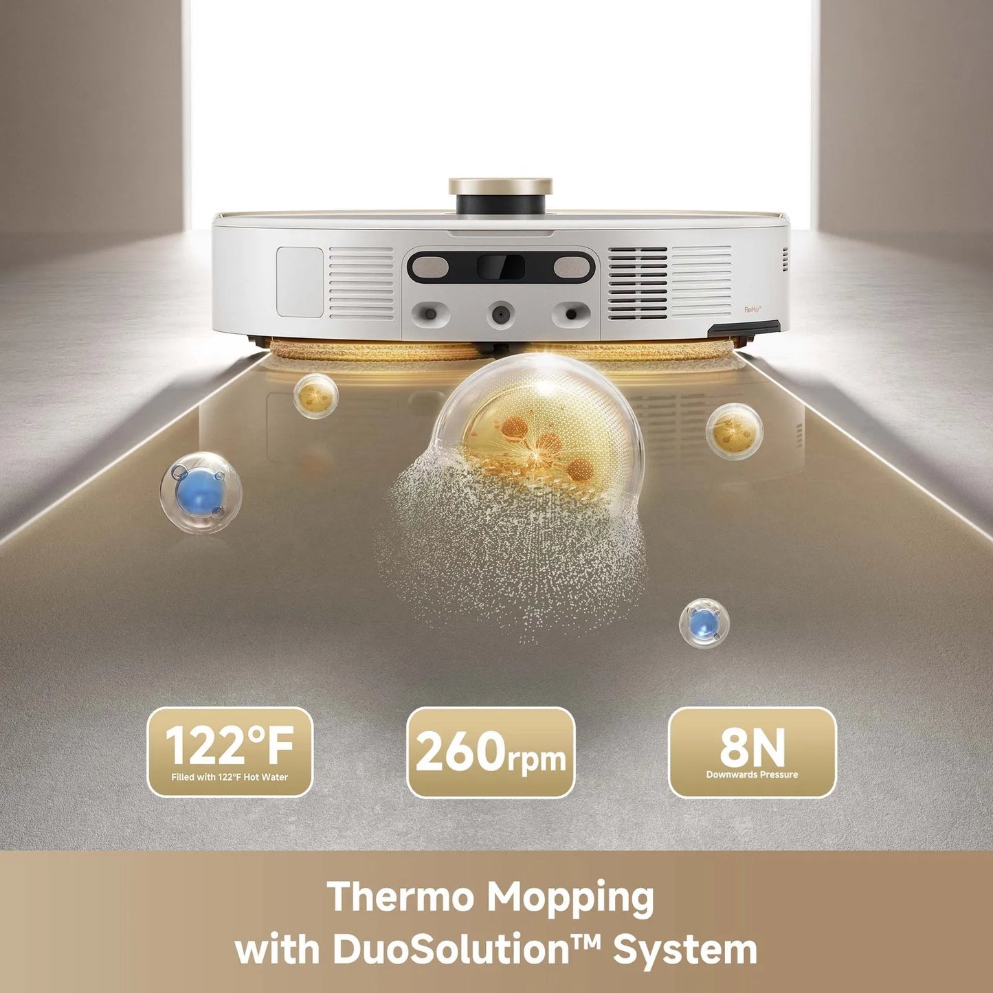 V50 Ultra Complete White Robot Vacuum Cleaner Mopping Function 24,000Pa