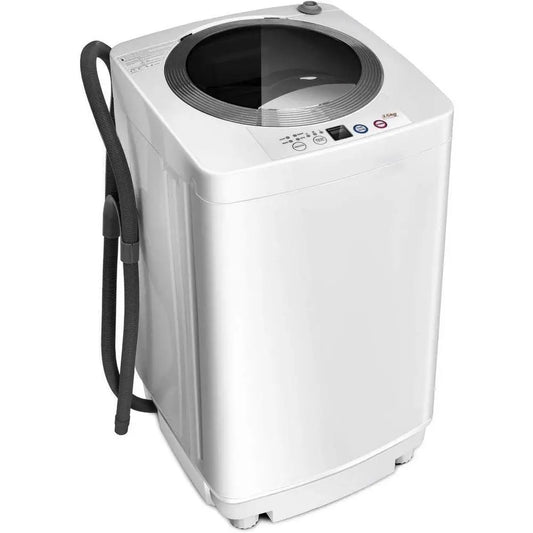 Portable Washing hine, ull Automatic Washer and Dryer Combo, with Built-in Pump Drain 8 LBS acity Compact Laundry Washer Spin Dr