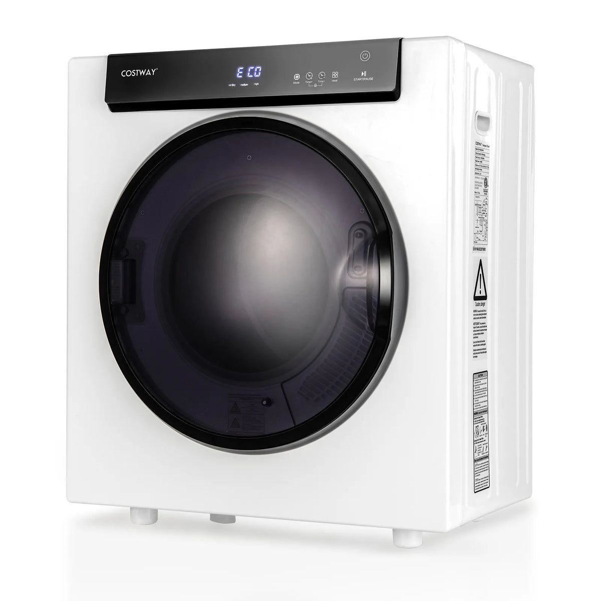 1400W Electric Tumble Compact Laundry Dryer Stainless Steel Tub 8.8lbs /2.6cu.ft