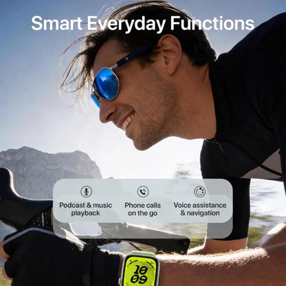 Bluetooth Polarized AI Sunglasses, Voice-to-Content, UV400 Protection, Anti-Bluelight for Various Activities