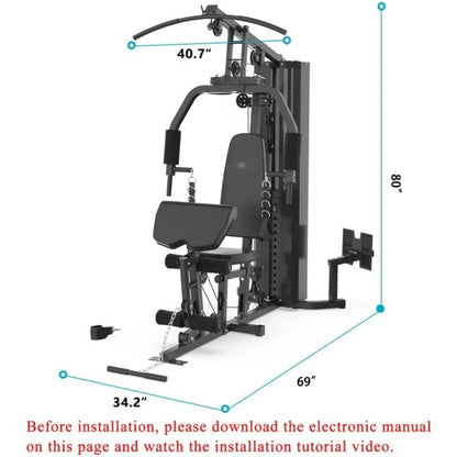 Home Gym Multifunctional Full Body Workout Equipment for Home Exercise Fitness