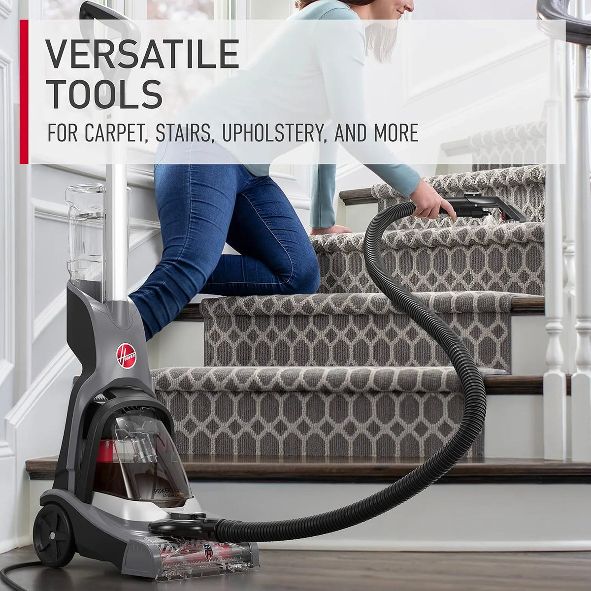 PowerDash Pet Advanced Compact Carpet Cleaner Machine with Above Floor Cleaning, Lightweight Carpet Shampooer Machine, Pair