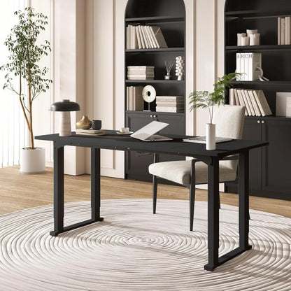4 Legs Standing Desk, Large 79x31 Inches Electric Adjustable Height Desk with Splice Board, Stand Up Desk Home Office Computer W