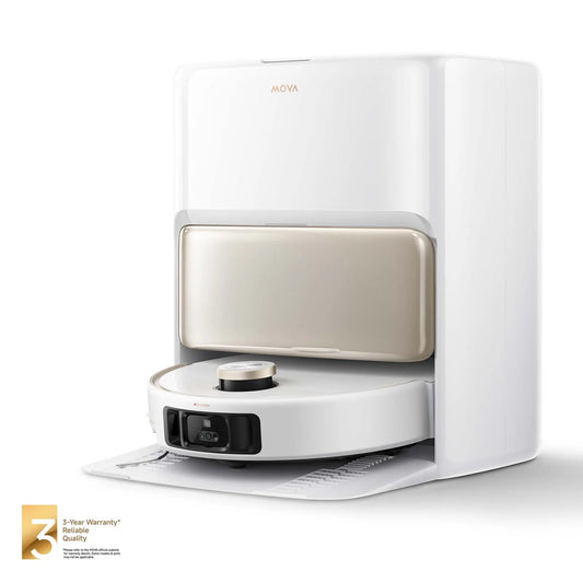 V50 Ultra Complete White Robot Vacuum Cleaner Mopping Function 24,000Pa