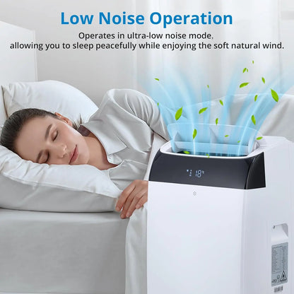14000 BTU Portable Air Conditioners, 3-in-1 Portable AC for Home Office Bedroom, Cool, Dry and Fan Modes, Remote Control, 24H Timer, Window Kit, Up to 750 Sq.Ft