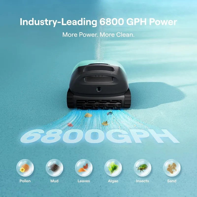 Beatbot Sora 10 Cordless Pool Vacuum Robot for Inground & Above Ground Pools,6800 GPH Suction, Floor/Wall/Waterline/Shallow Area