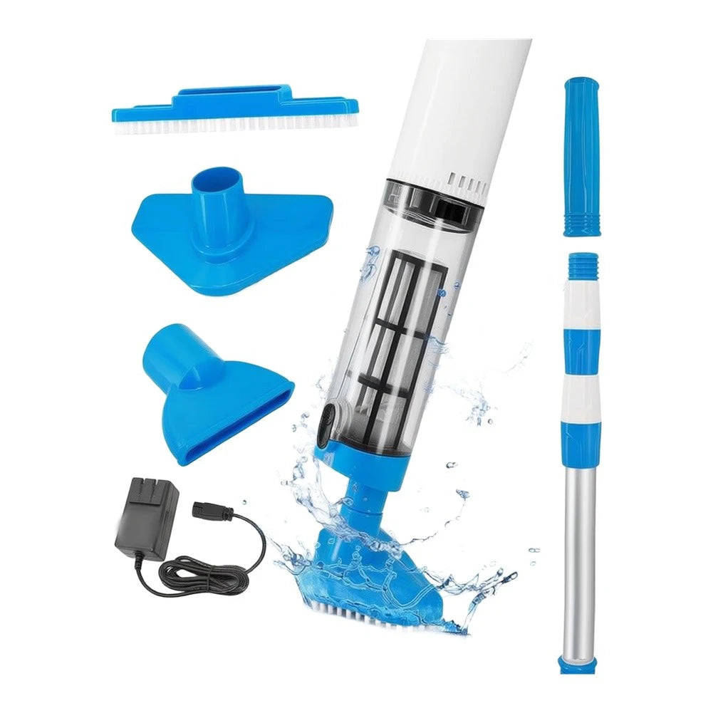 Handheld Rechargeable Pool Vacuum Cleaner for Above Ground Pools and Inground Pools Removable Filter for Maintenance
